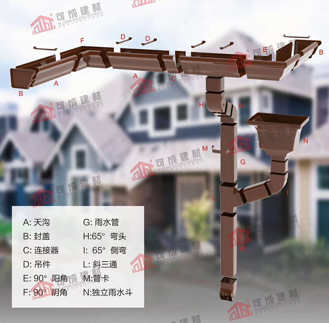 PVC天沟雨水管厂家联系电话